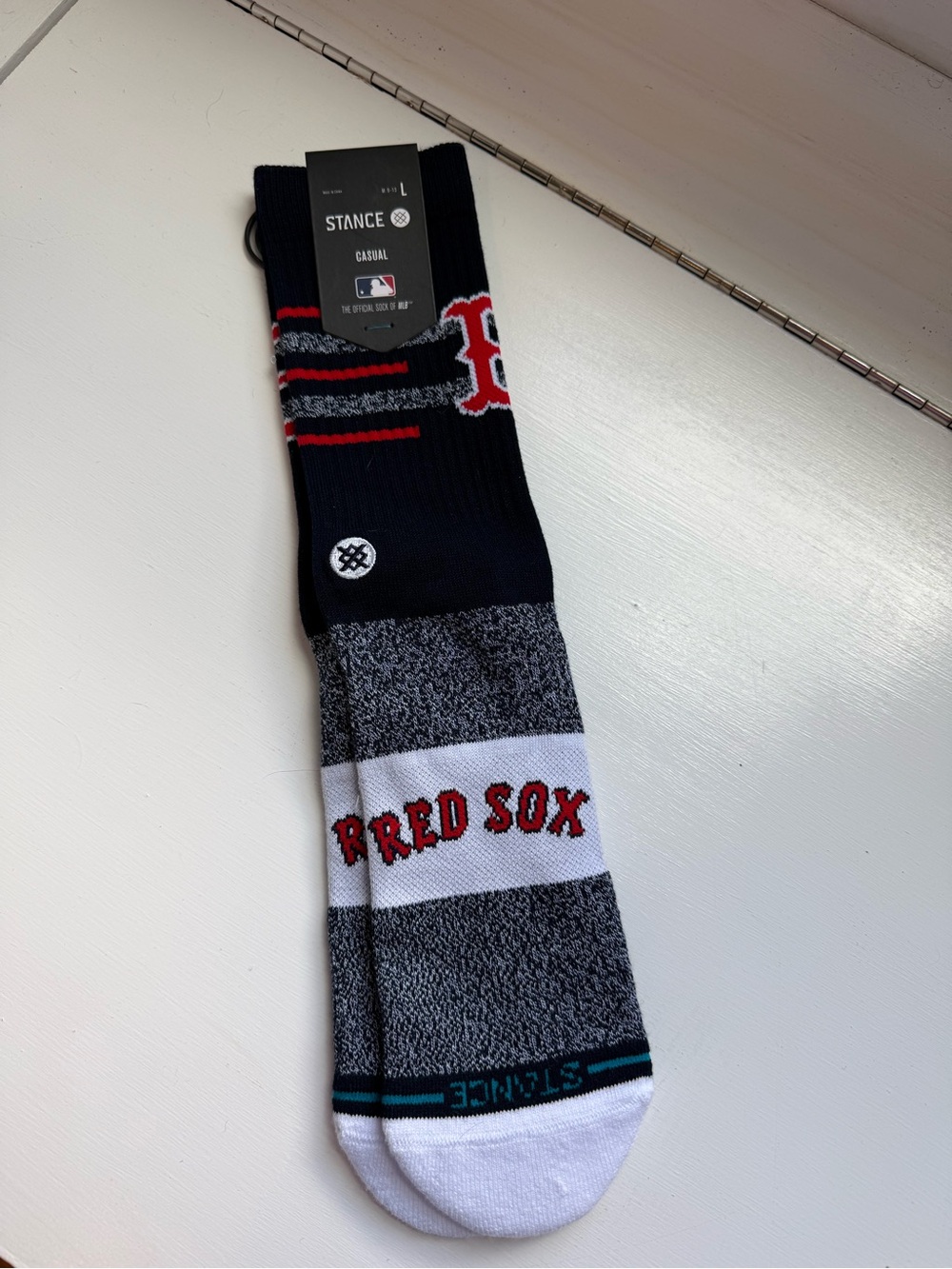 NWT Boston Red Sox Crew Socks - Navy, Red,White